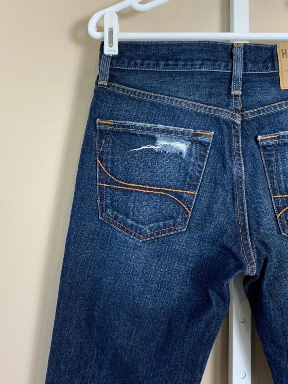 Hollister Distressed Denim Blue Jeans